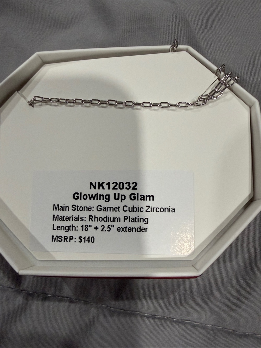 January 26 Rhodium Necklace - Picture 2 of 2